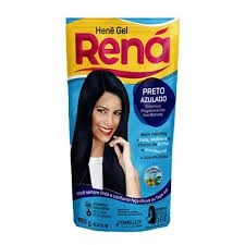 Produto: Alisante Com Coloração Hene Rena 182g Preto Azulado