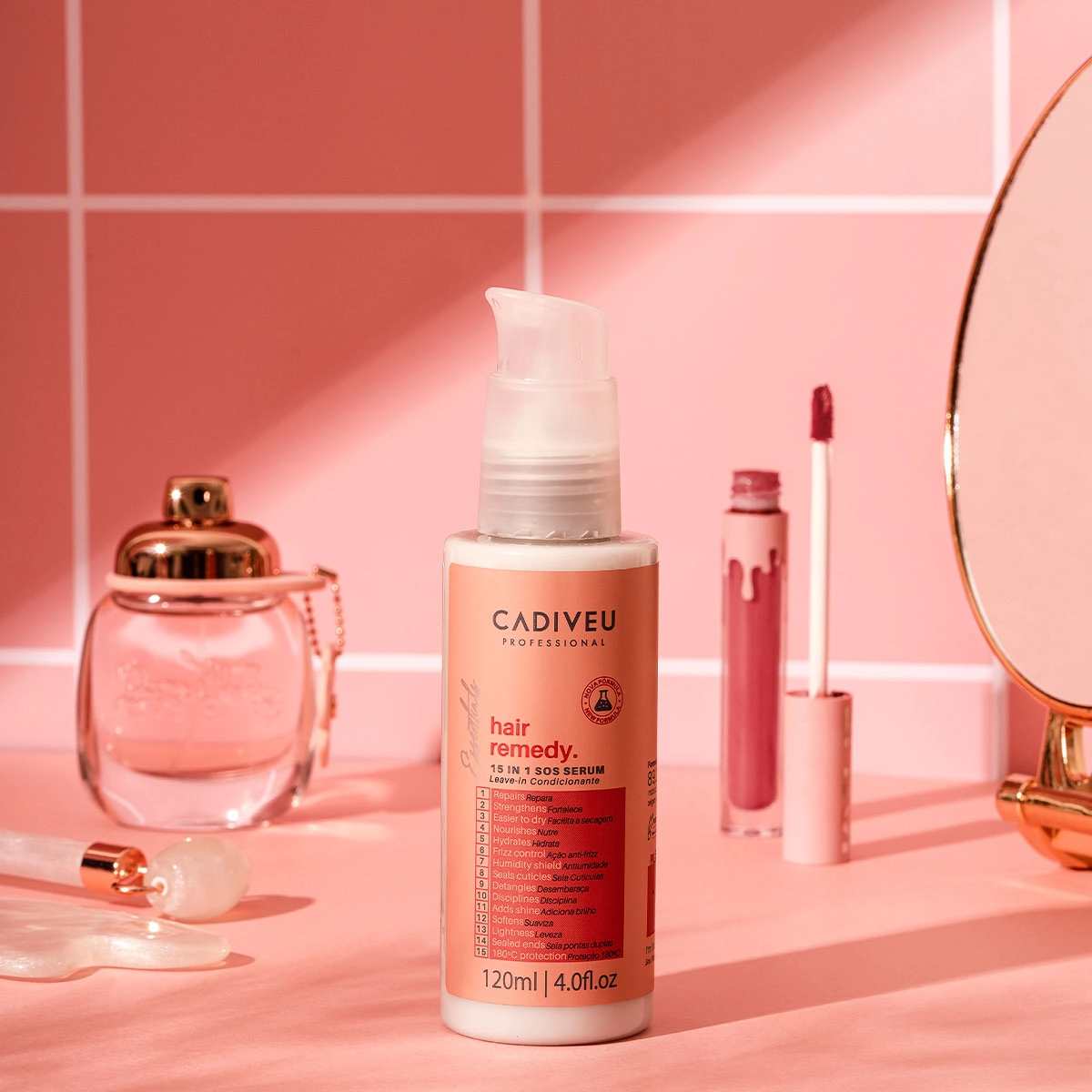 Produto: Kit Cadiveu Professional Essentials Hair Remedy Leave-in Sérum e Açaí Oil 60 (2 produtos)