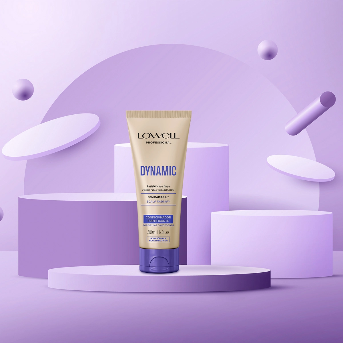 Produto: Kit Lowell Dynamic Scalp Therapy Shampoo 240ml Condicionador 200ml e Sérum 48ml