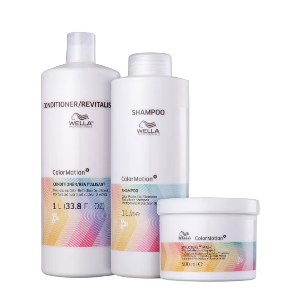 Produto: Wella Professionals Color Motion+ - Shampoo+Condicionador 1L+Mascara 500g
