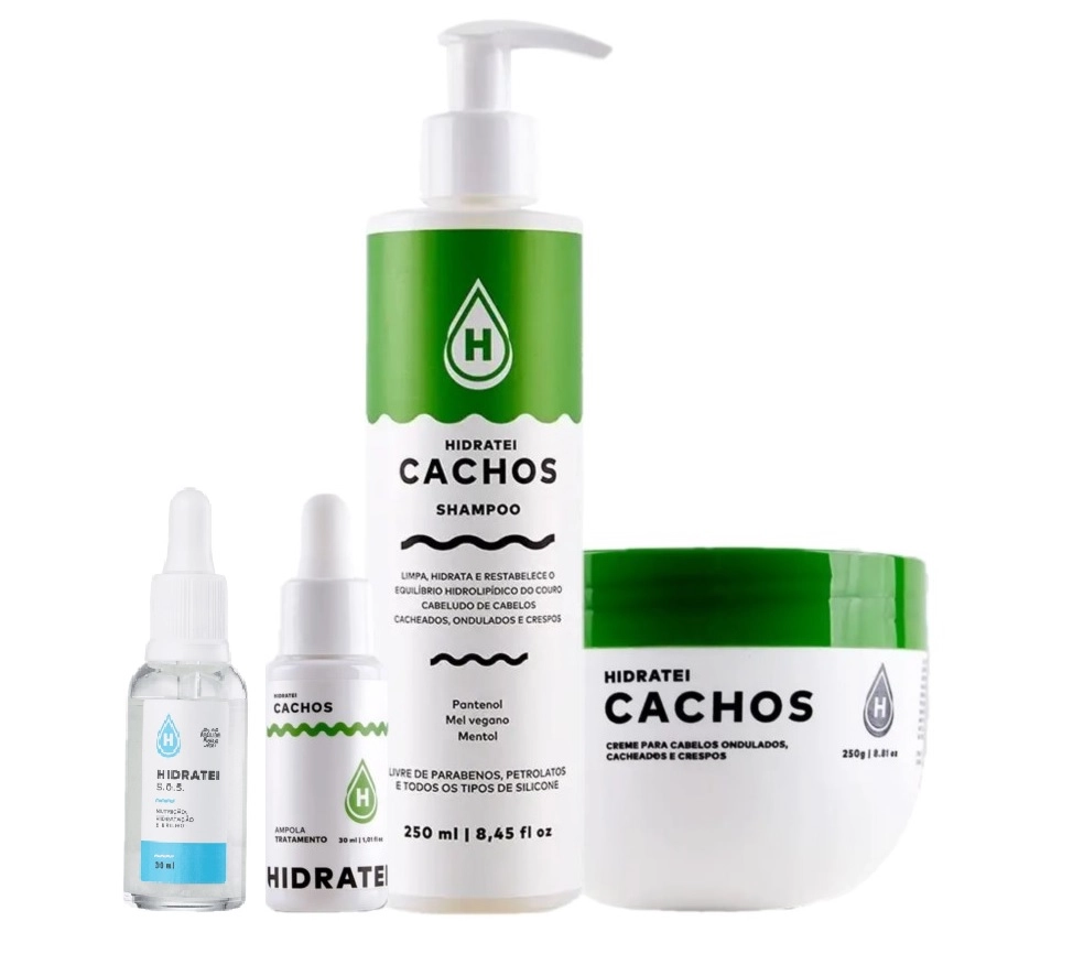 Produto: Kit Hidratei Cachos S.O.S Tratamento (4 produtos)