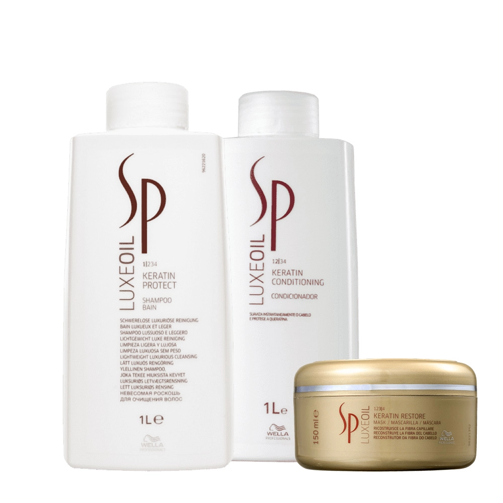 Produto: Kit SP System Professional Luxe Oil Keratin e Restore 150ml  (3 produtos)