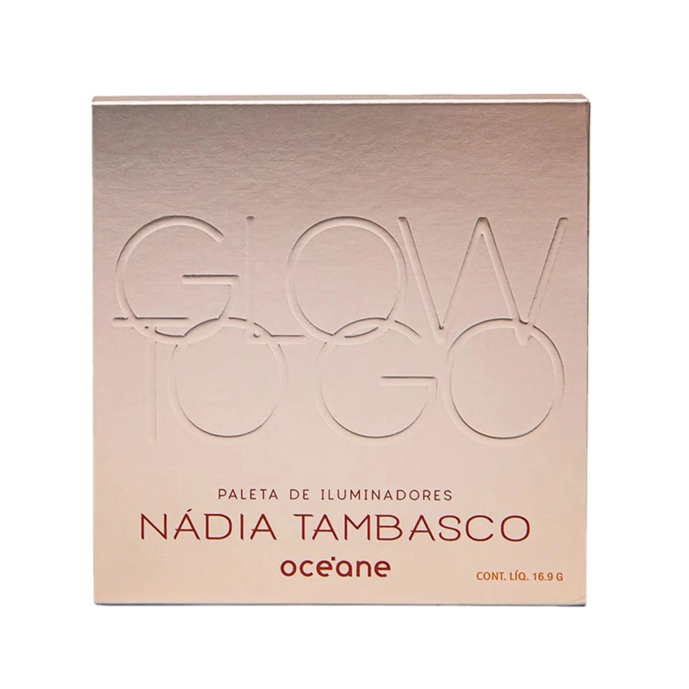 Produto: Paleta de Iluminadores Glow to Go Nádia Tambasco Océane 4 Cores