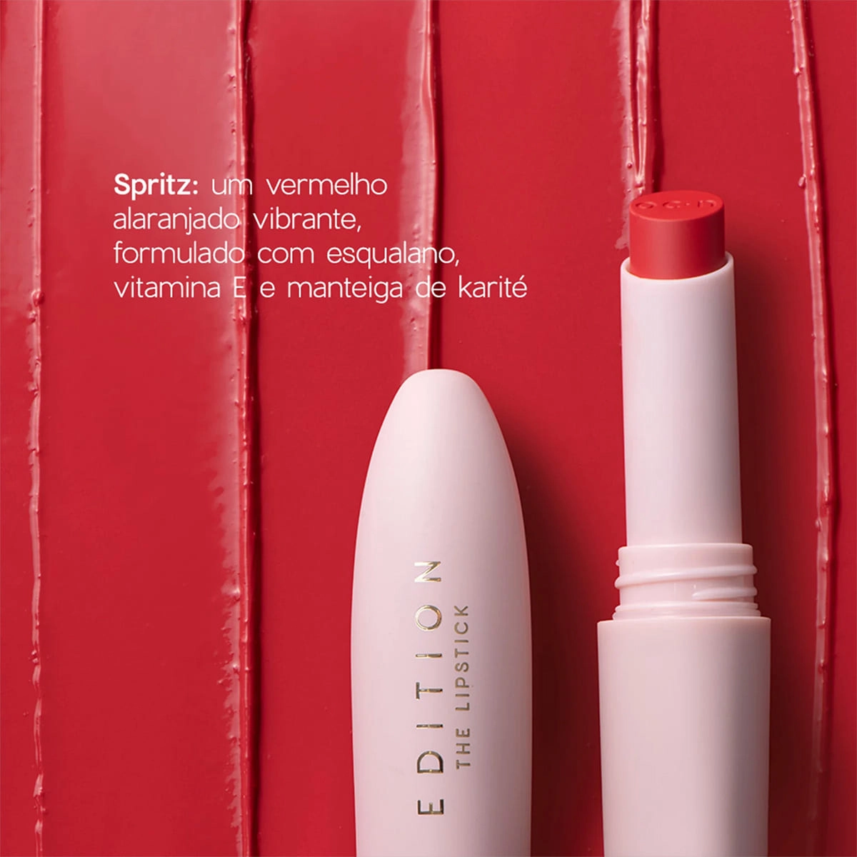 Produto: Batom Cremoso Edition Lipstick Spritz Laranja Océane 3,2g