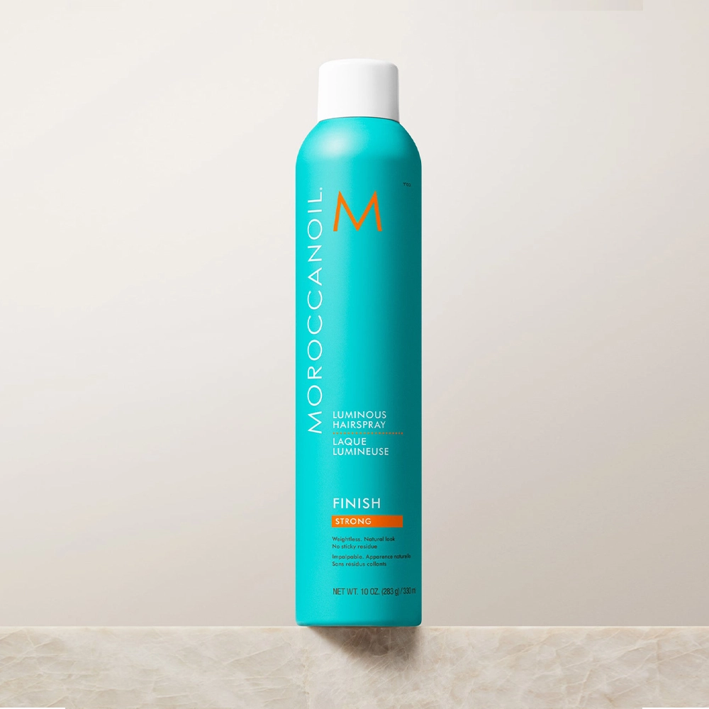 Produto: Kit Moroccanoil Luminoso Spray Fixador Strong e Medium (2 produtos)