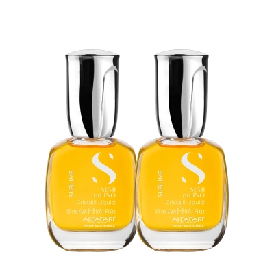 Produto: Kit Óleo Capilar Cristalli Liquidi Alfaparf Semi Di Lino Sublime 2 Unidades de 15ml
