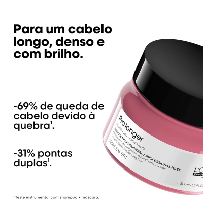 Produto Kit Tratamento Capilar L'Oréal Professionnel Pro Longer Shampoo 240ml Condicionador 200ml Máscara 250g