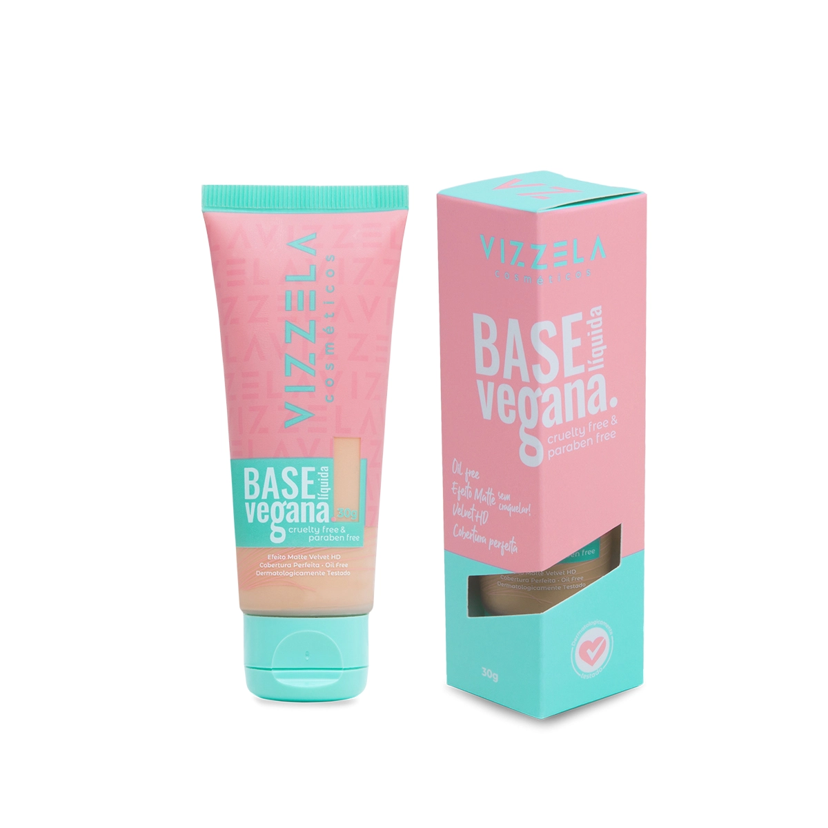 Produto: Base Líquida Vegana Matte Cor 04 Vizzela Vegana 30g
