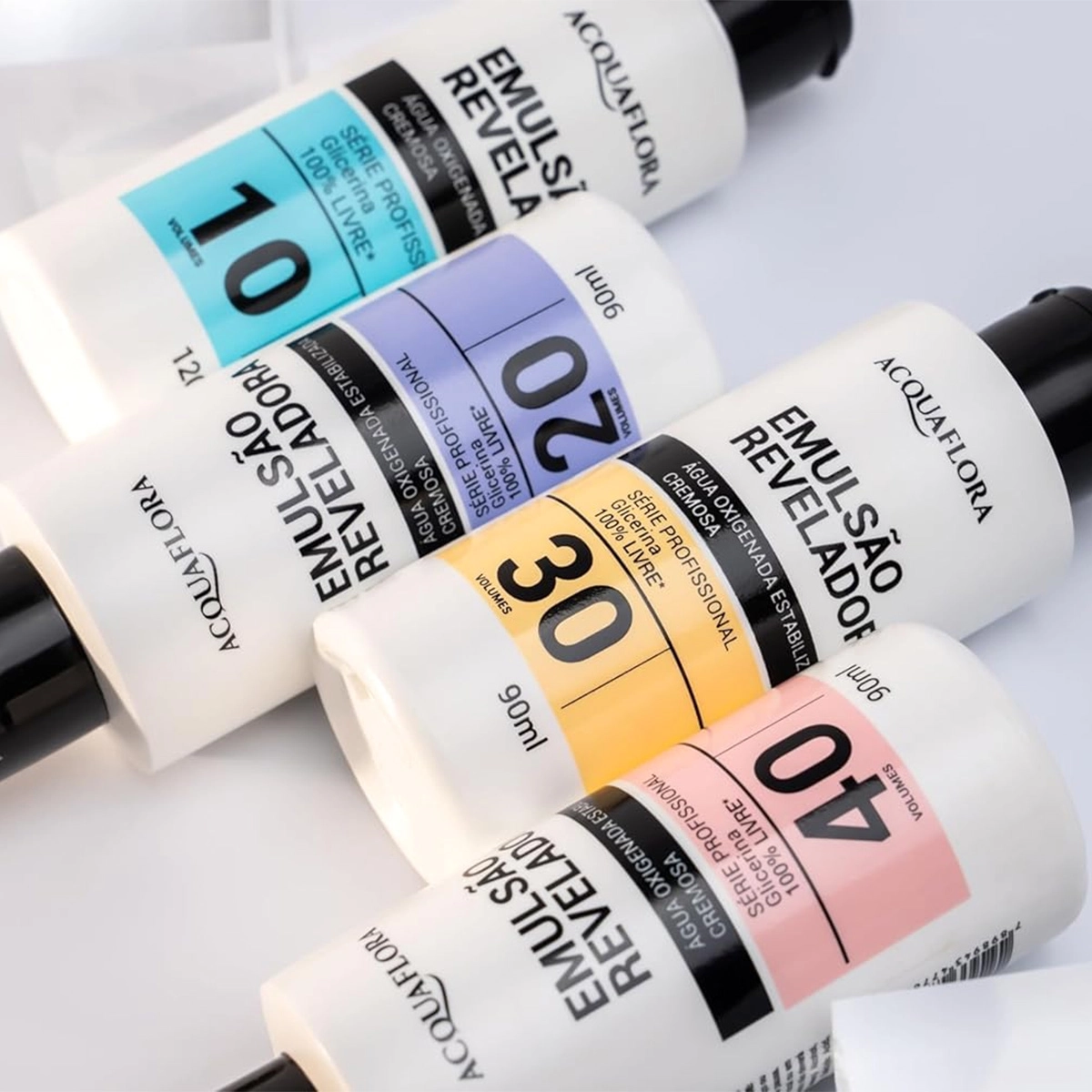 Produto: Emulsão Reveladora 30 Volumes Água Oxigenada Acquaflora 90ml