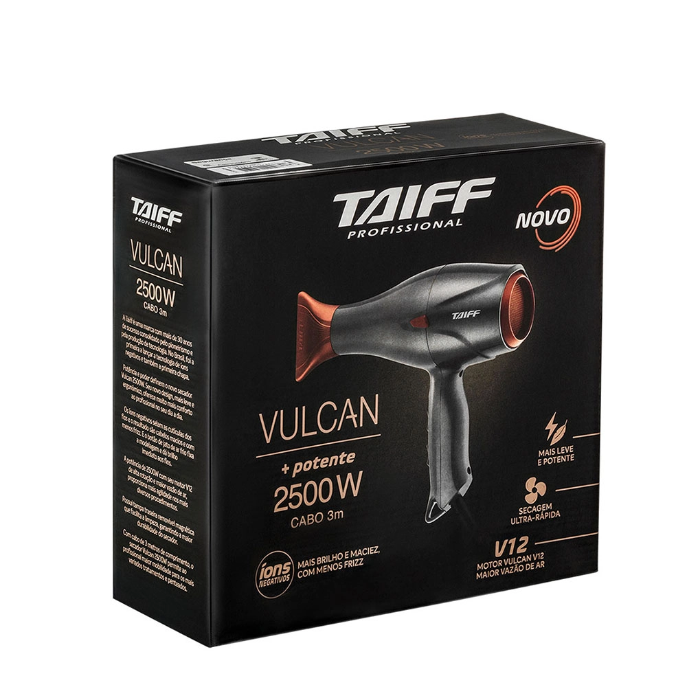 Secador de Cabelo Taiff Vulcan 2500W 110V Produto Secador de Cabelo Taiff Vulcan 2500W 110V