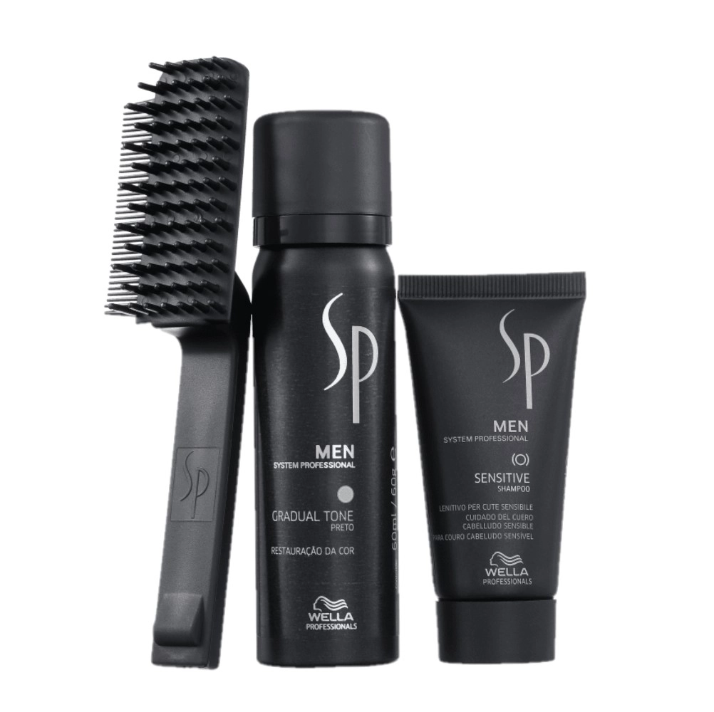 SP System Professional Kit Men Gradual Tone Black Produto: SP System Professional Kit Men Gradual Tone Black