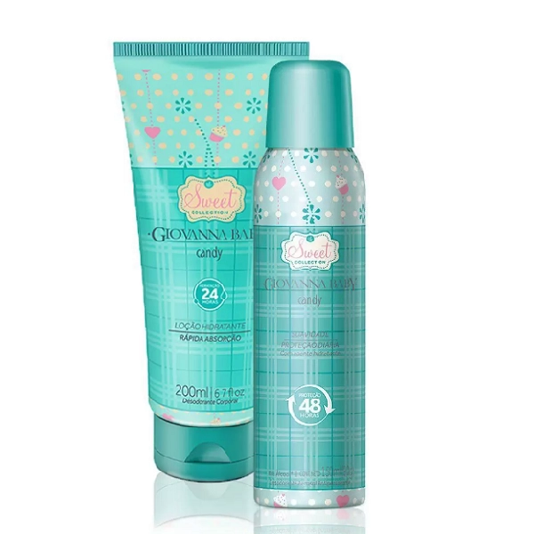 Giovanna Baby Candy-Desodorante 150ml+Loção Hidratante 200ml Produto: Giovanna Baby Candy-Desodorante 150ml+Loção Hidratante 200ml