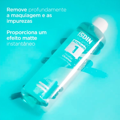 Água Micelar de Limpeza Facial Isdin Acniben 400ml Produto Água Micelar de Limpeza Facial Isdin Acniben 400ml