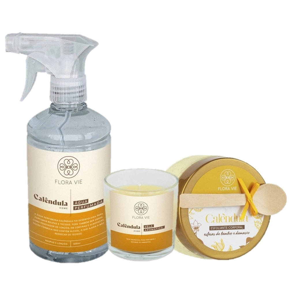 Produto: Kit Flora Vie Calendula Aromatizado (3 Produtos)