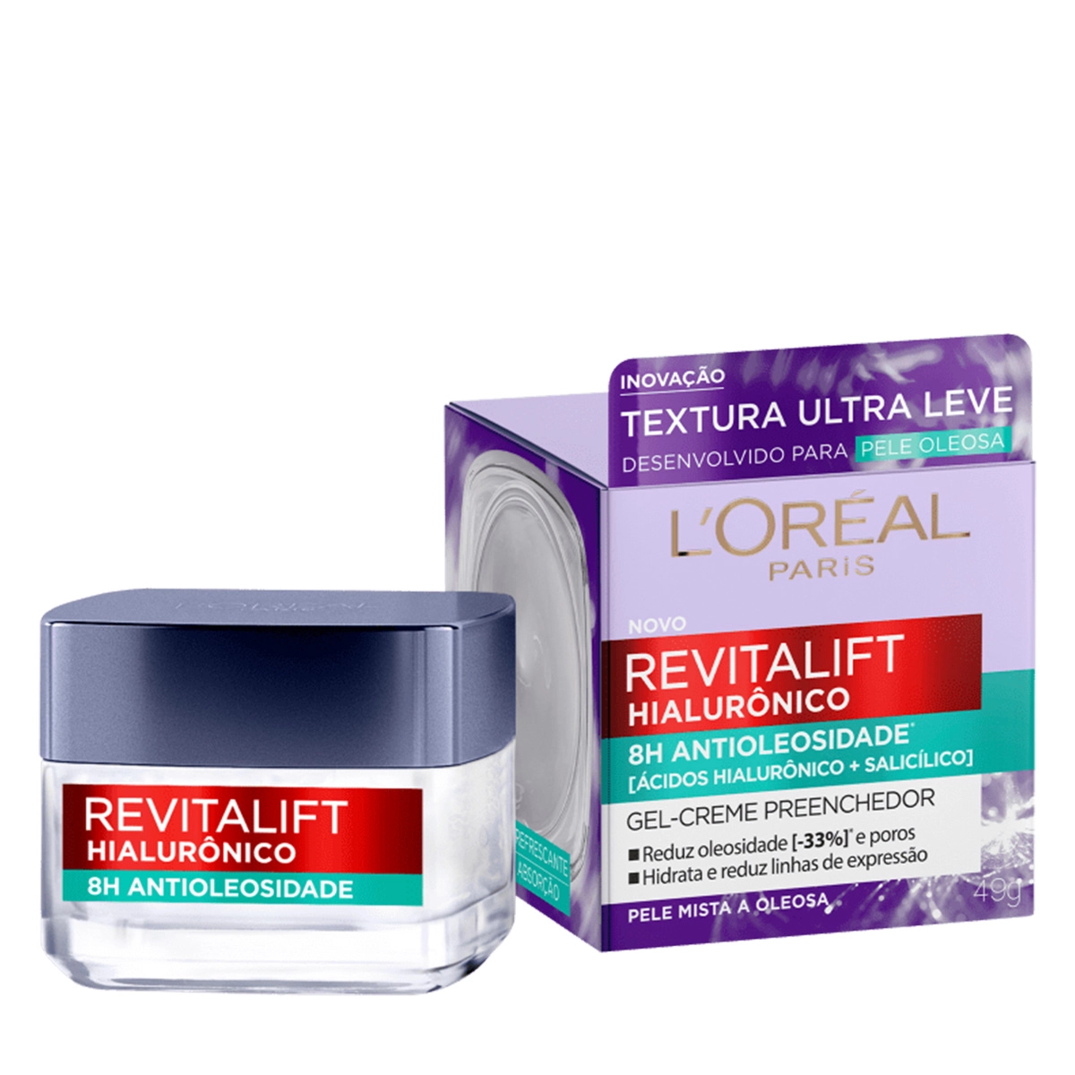 Produto: Gel Creme Antioleosidade Revitalift Hialurônico L'Oréal Paris 49g