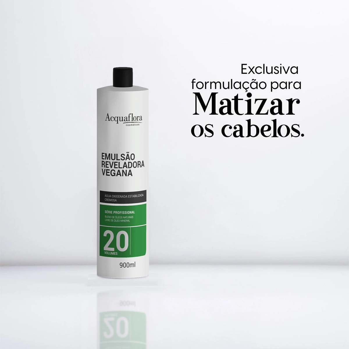 Produto: Emulsão Reveladora Vegana 20 Volumes Acquaflora 900ml