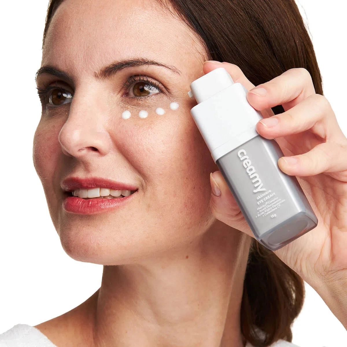 Produto: Creme Antirrugas Clareador Para Olhos Eye Cream Creamy Skincare 15g