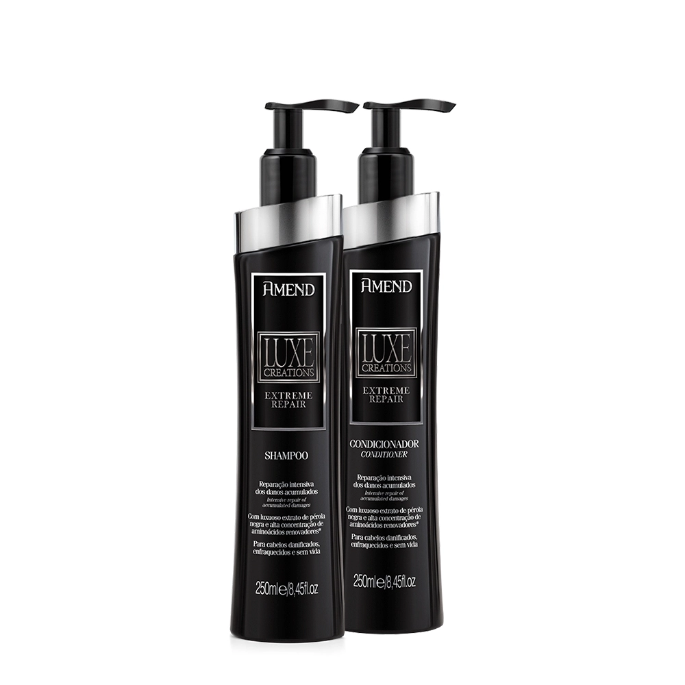 Produto: Kit Amend Luxe Creations Extreme Repair Shampoo Extra e Condicionador (3 produtos)