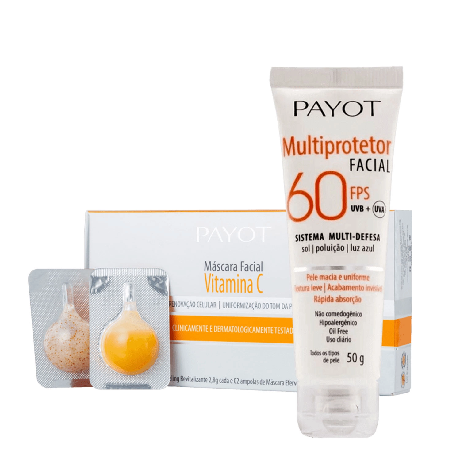 Produto: Kit Payot Vitamina C e Multiprotetor Facial FPS60 (2 produtos)