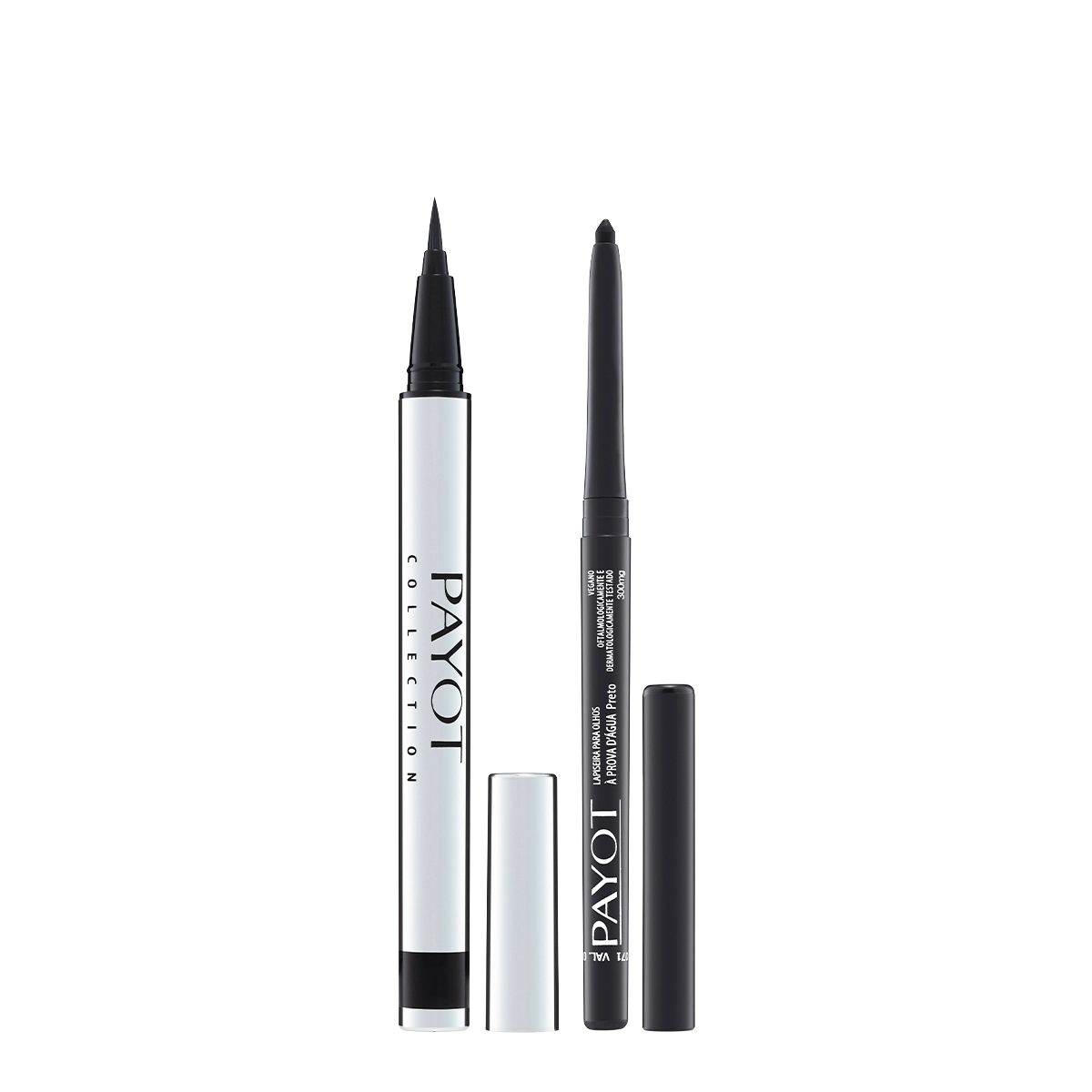Kit Payot Caneta Delineadora Silver Preta e Lapiseira Retrátil a Prova D´Água Preta (2 produtos) Produto: Kit Payot Caneta Delineadora Silver Preta e Lapiseira Retrátil a Prova D´Água Preta (2 produtos)