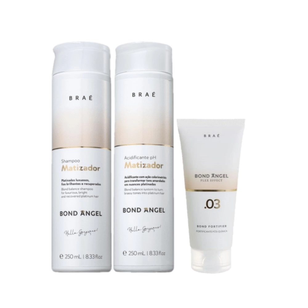 Produto: Braé Bond Angel Matizador Duo Home Care e Plex Efect 100ml (3 Produtos)