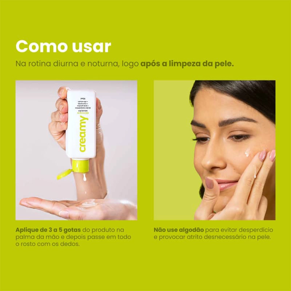 Produto Tônico Facial Ácido Tranexâmico Clareador Creamy Skincare 90ml