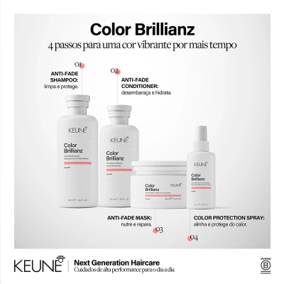 Kit Keune Color Brillianz Blindagem Completa da Cor 4 Produtos Produto Kit Keune Color Brillianz Blindagem Completa da Cor 4 Produtos