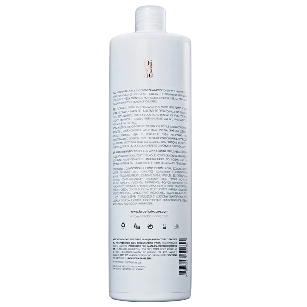 Produto: Shampoo Divine Anti-frizz Braé 1 Litro