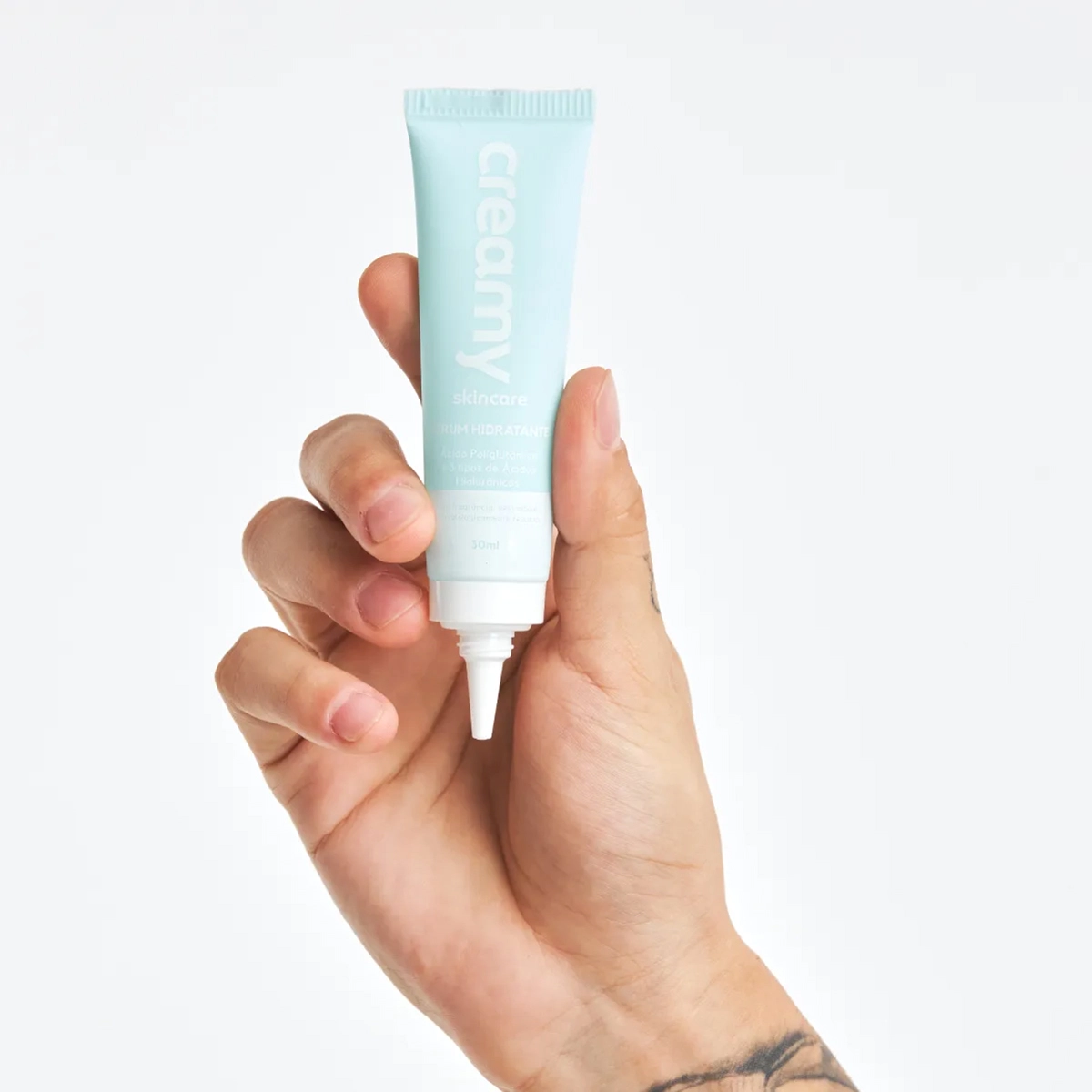 Produto: Kit Creamy Skincare Sérum Hidratante e Escova de Limpeza Facial 2 em 1 (2 produtos)