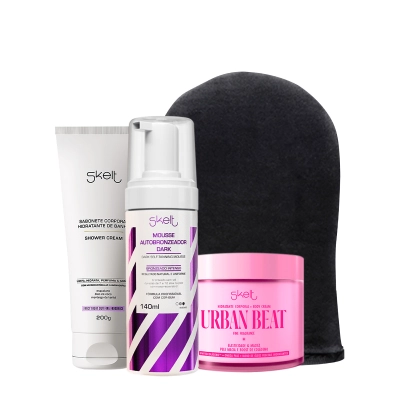 Produto: Kit Skelt Red Carpet Glow Bronze Perfeito Urban Dark (4 produtos)