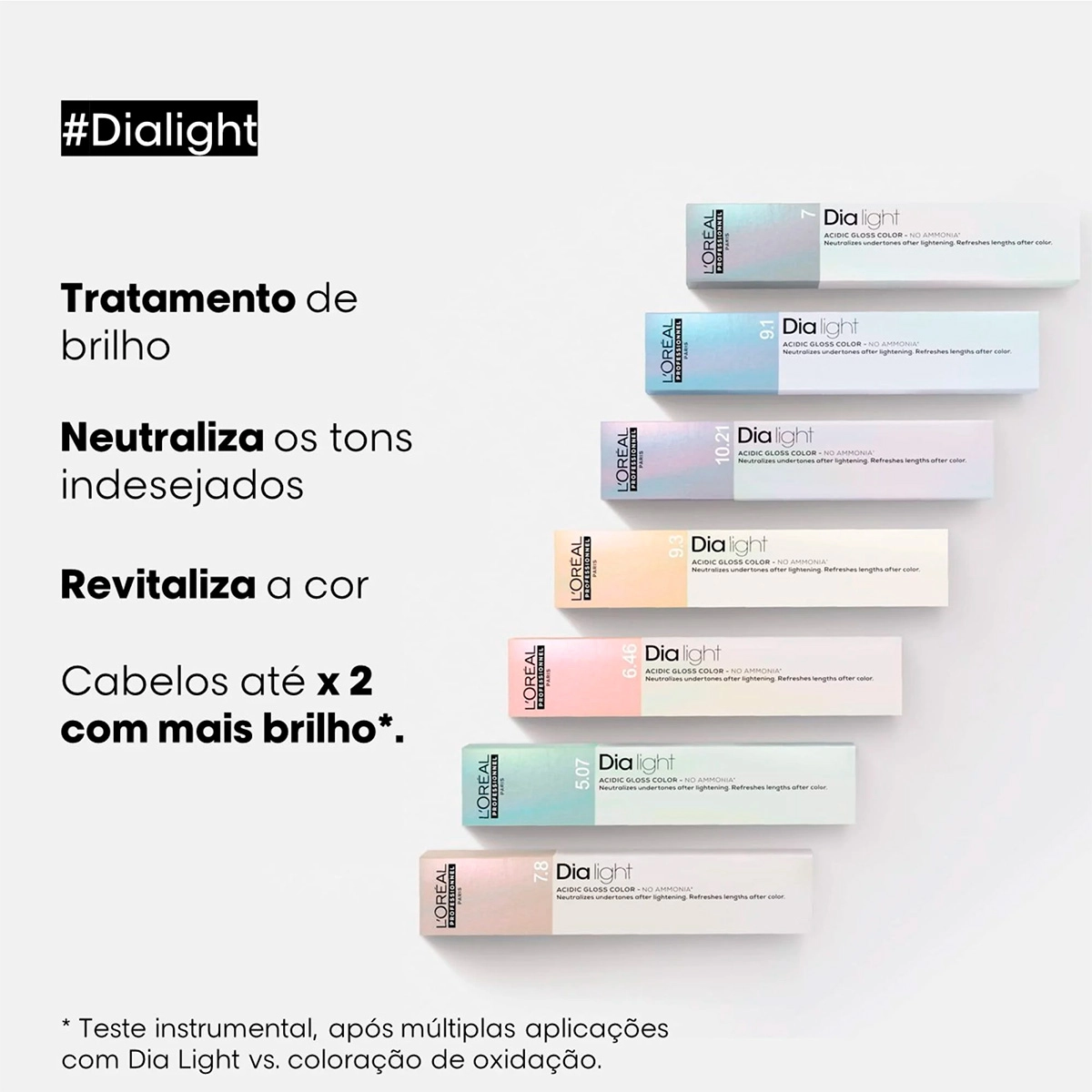 Produto: Tonalizante L'Oréal Professionnel Dialight 8.43 50ml