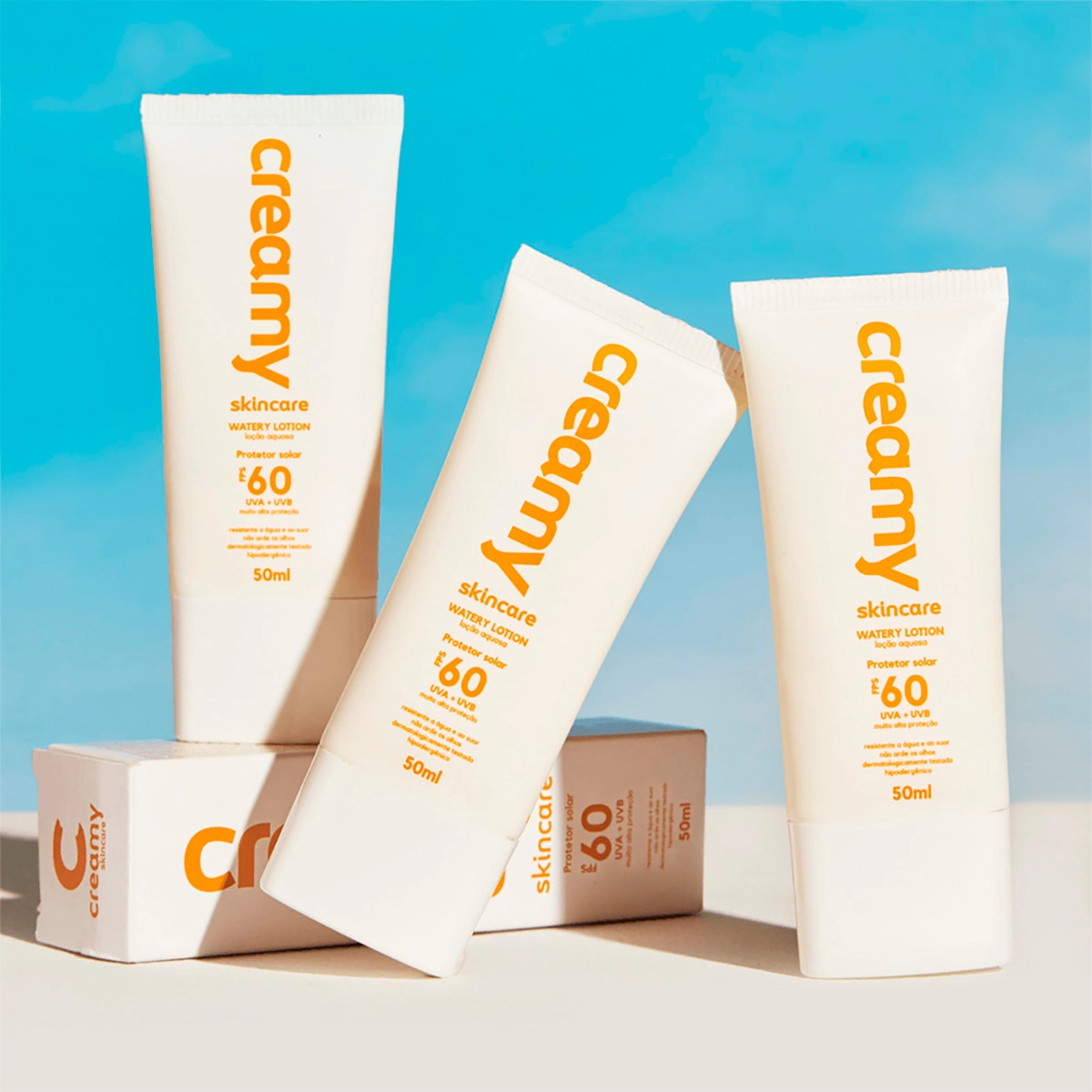 Produto: Kit Creamy Vitamina C e Creamy Watery Lotion FPS 60 (2 produtos)