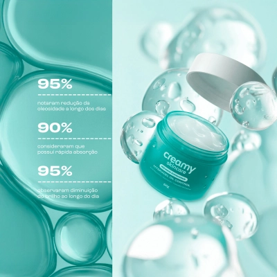 Produto: Gel Hidratante Facial Hydragel Oil Control Creamy Skincare 50g