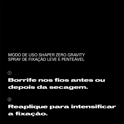 Produto Spray Fixador Shaper Zero Gravity Sebastian Professional 300ml