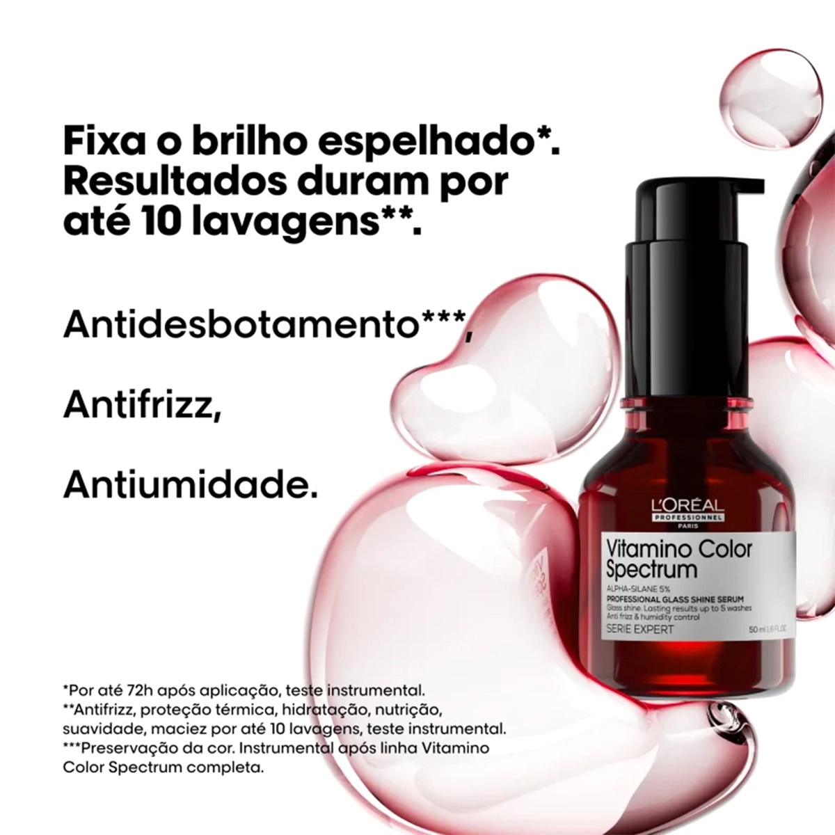 Produto: Sérum Capilar Spectrum Glass Shine L'Oréal Professionnel Vitamino Color 50ml