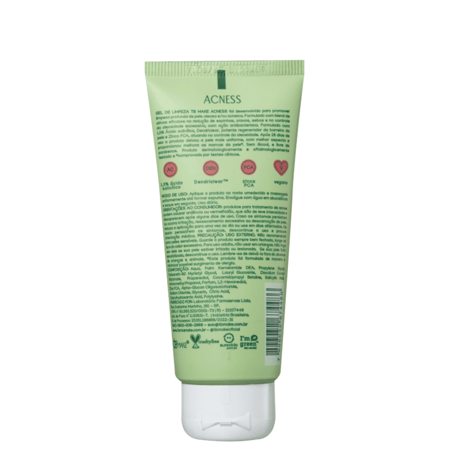 Produto: TB Make Acness - Gel de Limpeza 100ml