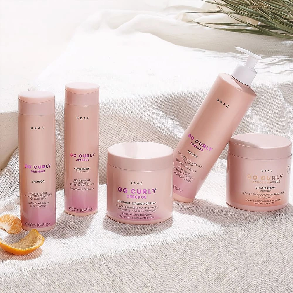 Produto: Kit Braé Go Curly Crespos Shampoo Máscara Modelador Leave-in (4 produtos)