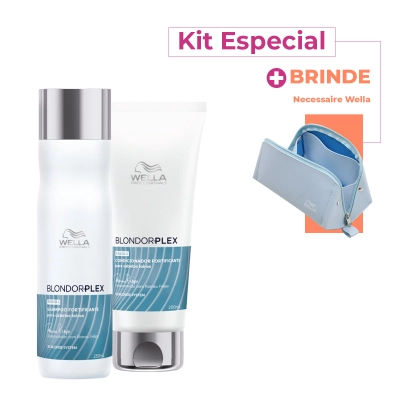 Kit Wella Professionals BlondorPlex Duo Necessaire (3 produtos) Produto: Kit Wella Professionals BlondorPlex Duo Necessaire (3 produtos)