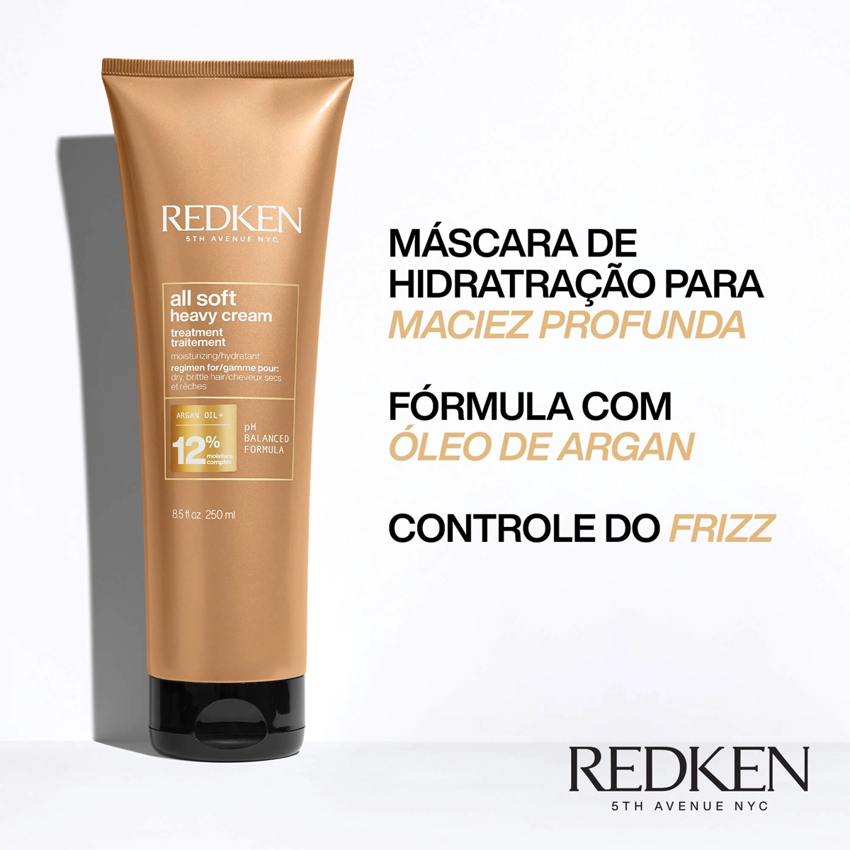 Produto: Kit Redken All Soft One United Shampoo Máscara 250 Leave-in (3 produtos)
