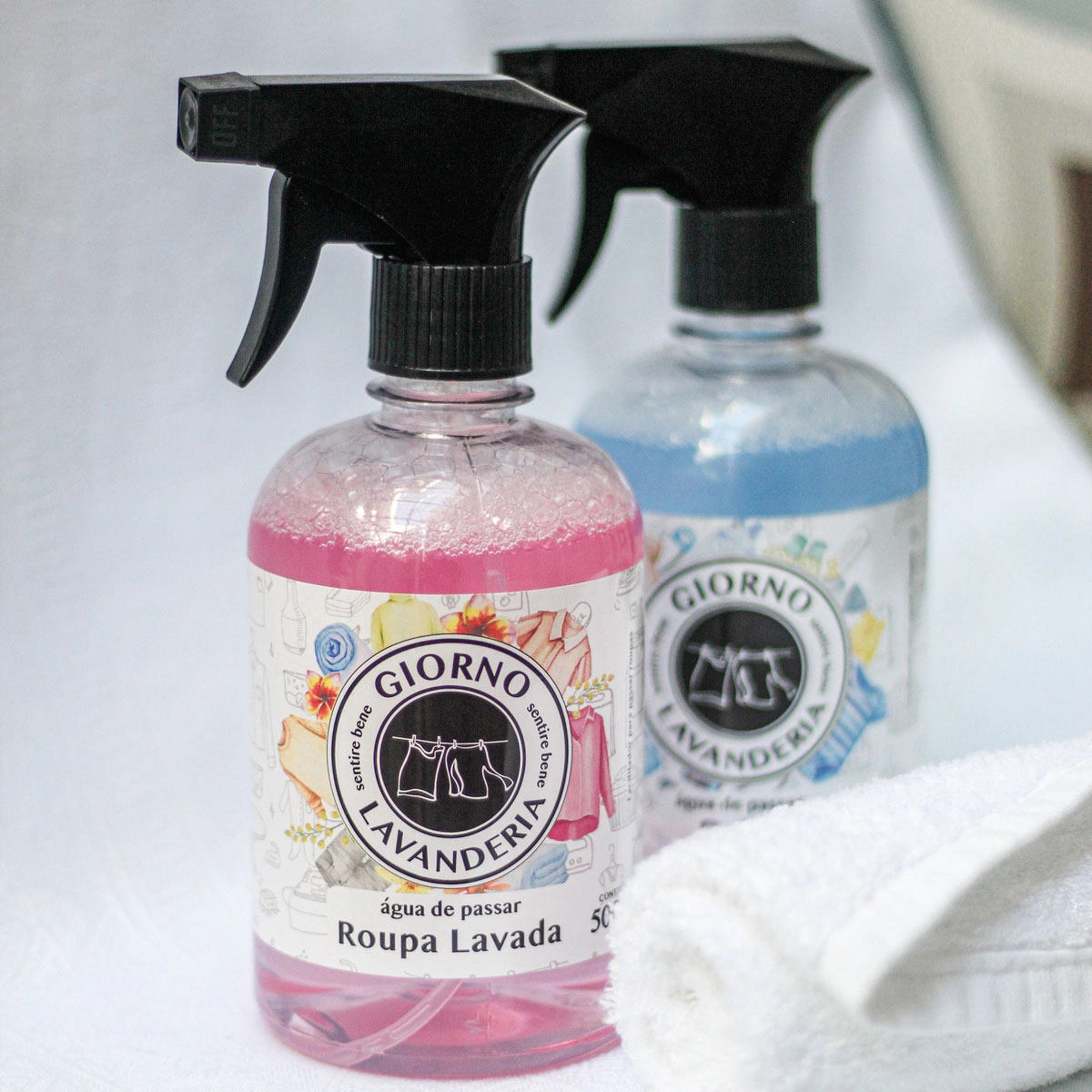 Produto: Água De Passar Roupa Lavada Giorno Lavanderia 500ml