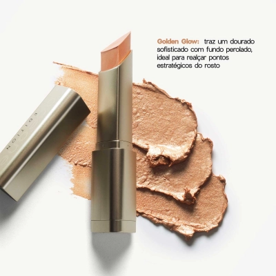 Océane Edition Stick Highlight Golden Glow - Iluminador em Bastão 8g Produto Océane Edition Stick Highlight Golden Glow - Iluminador em Bastão 8g