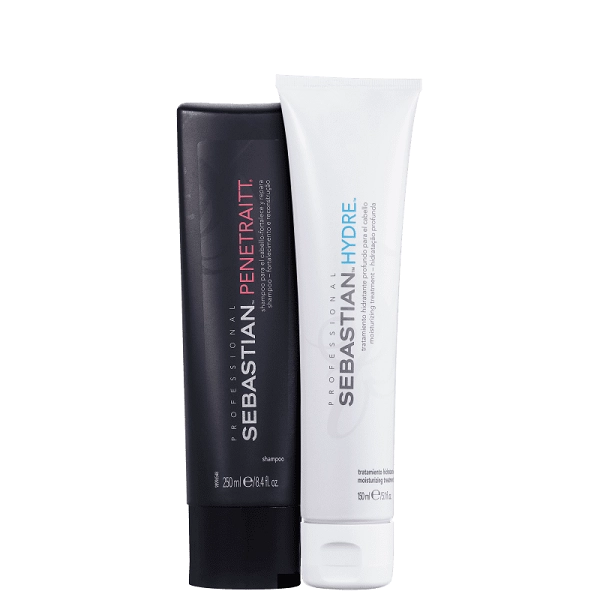 Sebastian Professional Penetraitt Shampoo 250ml e Hydre Mascara 150ml Produto: Sebastian Professional Penetraitt Shampoo 250ml e Hydre Mascara 150ml