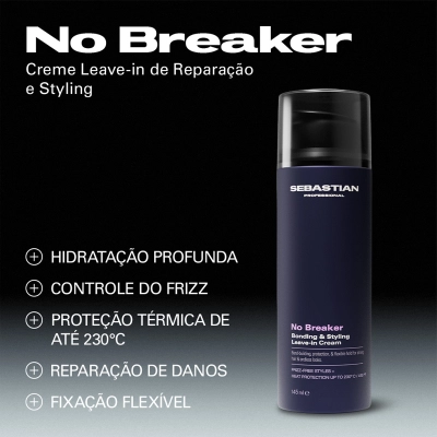 Creme Leave-in No Breaker Sebastian Professional 145ml Produto Creme Leave-in No Breaker Sebastian Professional 145ml