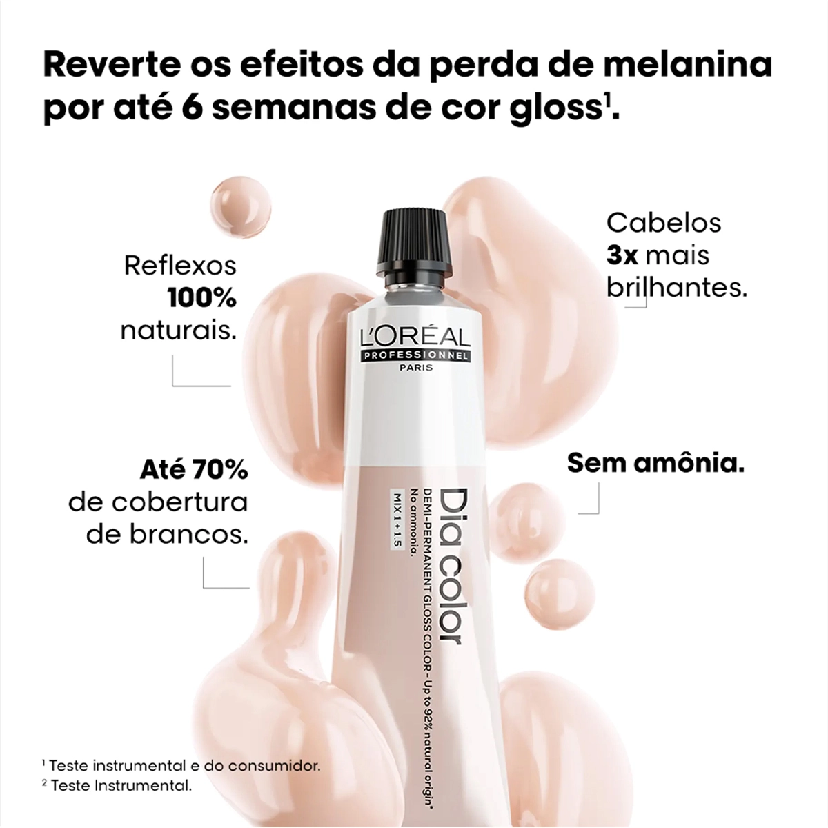 Produto: Tonalizante Louro Claro Acobreado 8.34 L'Oréal Professionnel Dia Color 60g