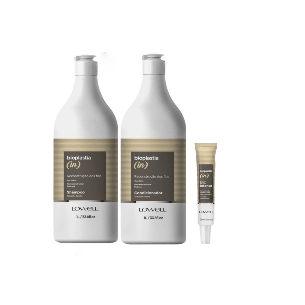 Kit Lowell Bioplastia in Reconstrução Capilar 3 produtos Produto: Kit Lowell Bioplastia in Reconstrução Capilar 3 produtos