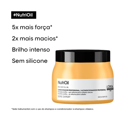 Kit NutriOil Shampoo 300ml Condicionador 200ml Máscara 500g L'Oréal Professionnel Serie Expert Produto Kit NutriOil Shampoo 300ml Condicionador 200ml Máscara 500g L'Oréal Professionnel Serie Expert