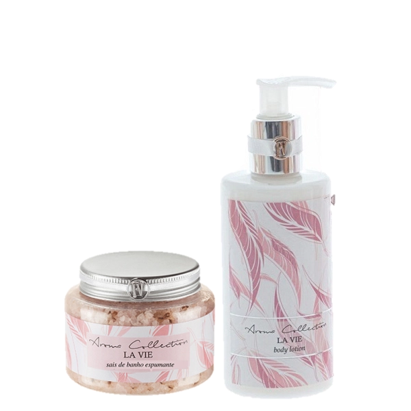 Produto: Sais de Banho e Hidratante Corporal Kit La Vie Flora Vie