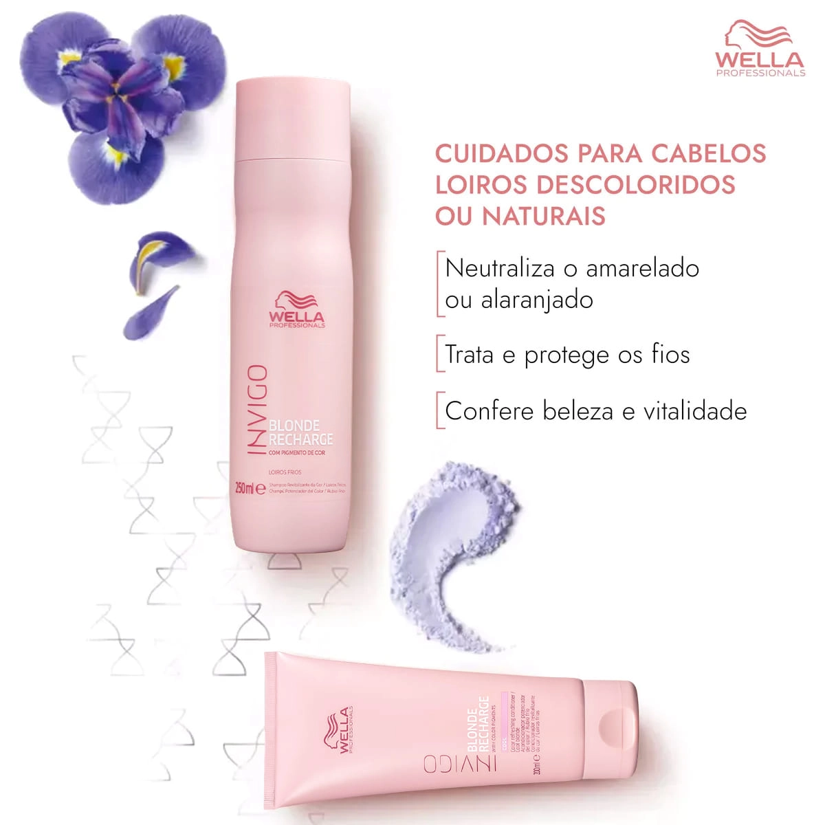 Produto: Kit Condicionador Wella Professionals Invigo Blonde Recharge 2 Unidades de 200ml