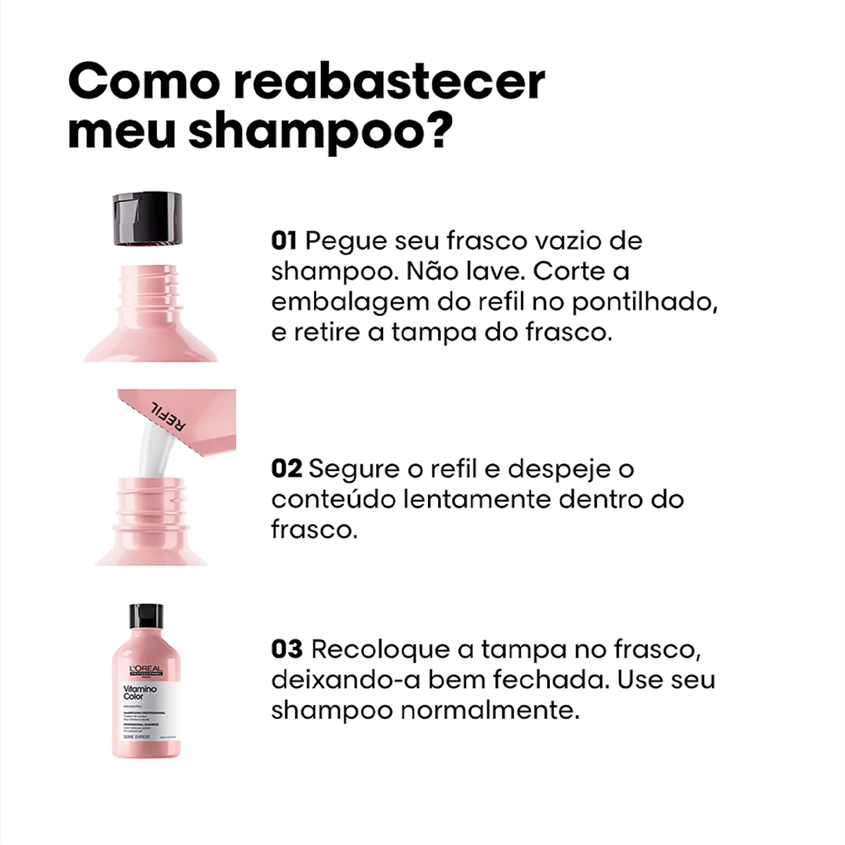 Produto: L'Oréal Professionnel Vitamino Color Resveratrol Refil - Shampoo 240ml