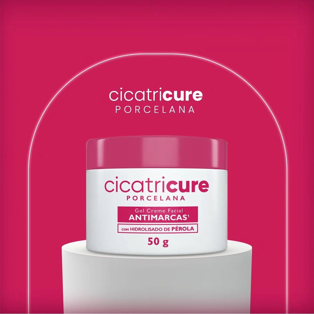 Produto: Gel Creme Facial Antimarcas Porcelana Cicatricure Porcelana 50g